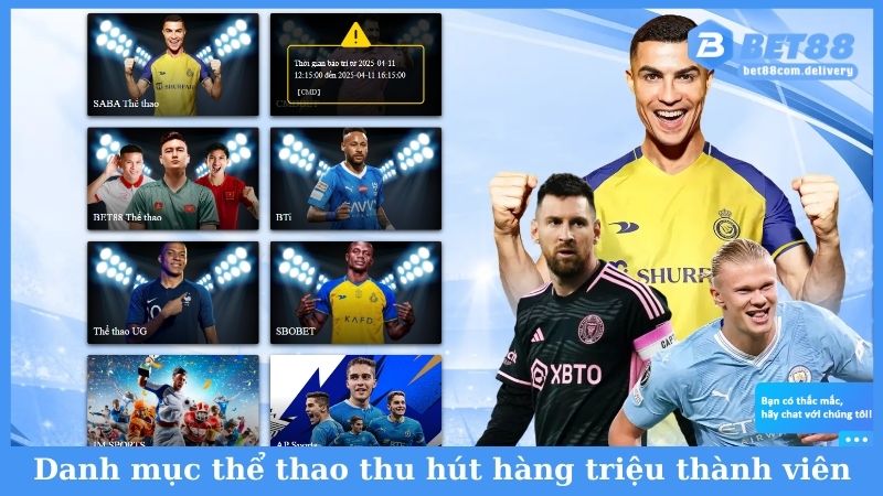 Danh mục thể thao thu hút hàng triệu hội viên cá cược
